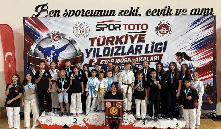 Türkiye Spor Toto Yıldızlar Ligi Karate Şampiyonası, Eskişehir'de gerçekleştirildi
