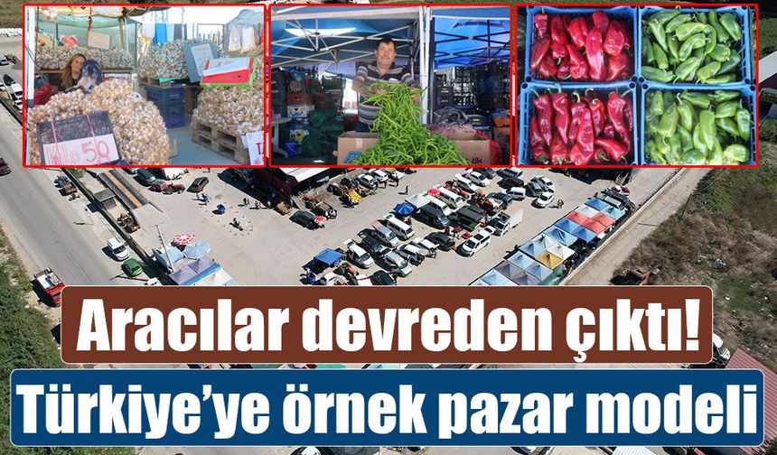 Tarladan toplanan ürünler dakikalar içinde tezgahta tüketiciyle buluşuyor!