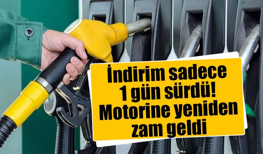 Akaryakıtta fiyatlar yeniden değişti: Motorine 2,60 TL zam geldi