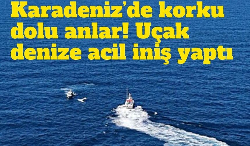 Gürcistan’dan havalanan küçük uçak Rize açıklarında denize acil iniş yaptı