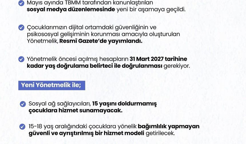 Bakan Göktaş: 'Çocuklarımızı dijital dünyanın risklerinden koruma kararlılığımızı güçlendiriyoruz'