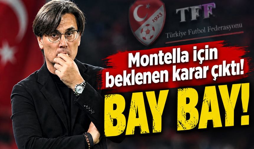 TFF yönetimi devam dedi, Montella için ayrılık kararı aldı!