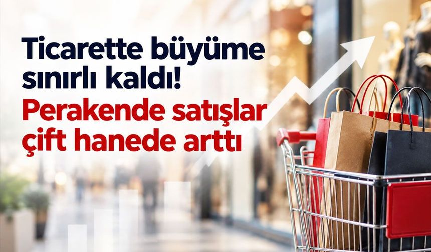 Ticaret satış hacmi yüzde 0,6 arttı, perakende satışlarda yüzde 10,1’lik yükseliş