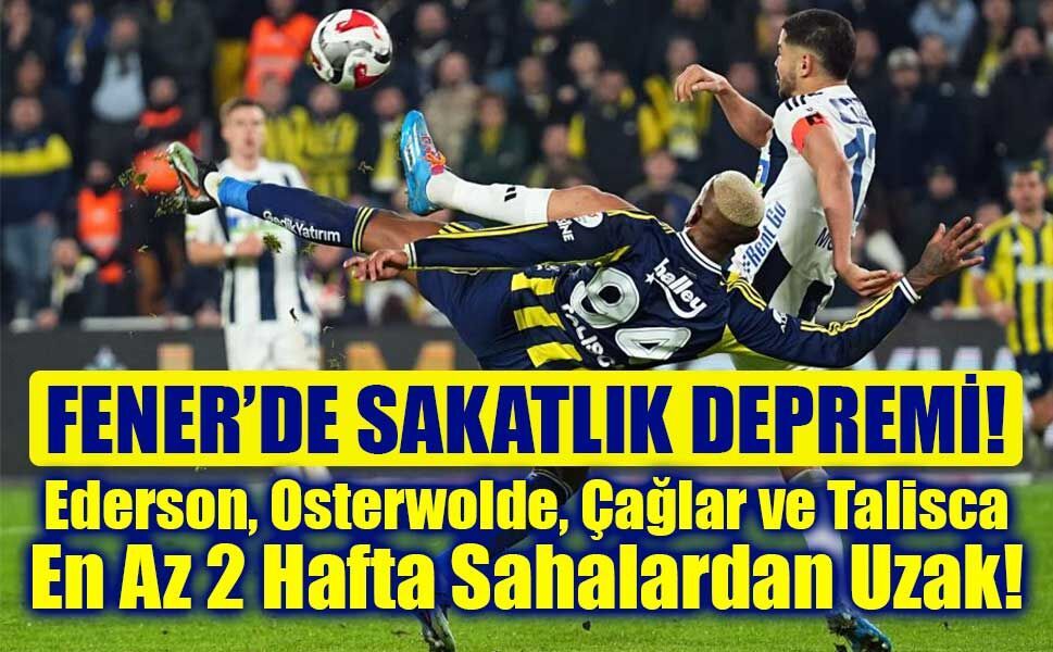 Fenerbahçe’de Sakatlık Alarmı: 4 İsim Aynı Maçta Devre Dışı