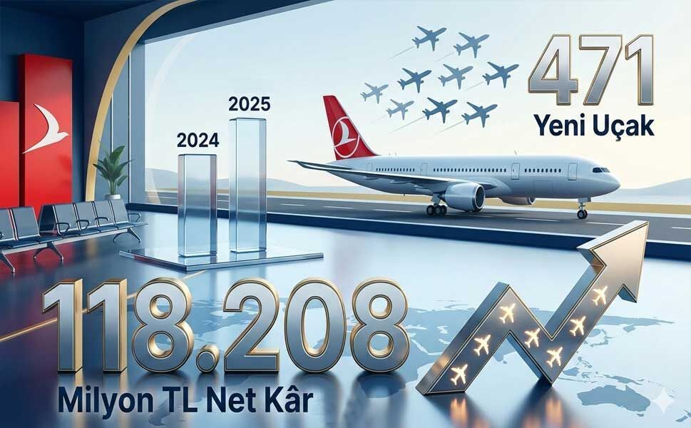 THY Finansal Gücünü Tescilledi: Varlık Toplamı 2 Trilyon TL’ye Dayandı