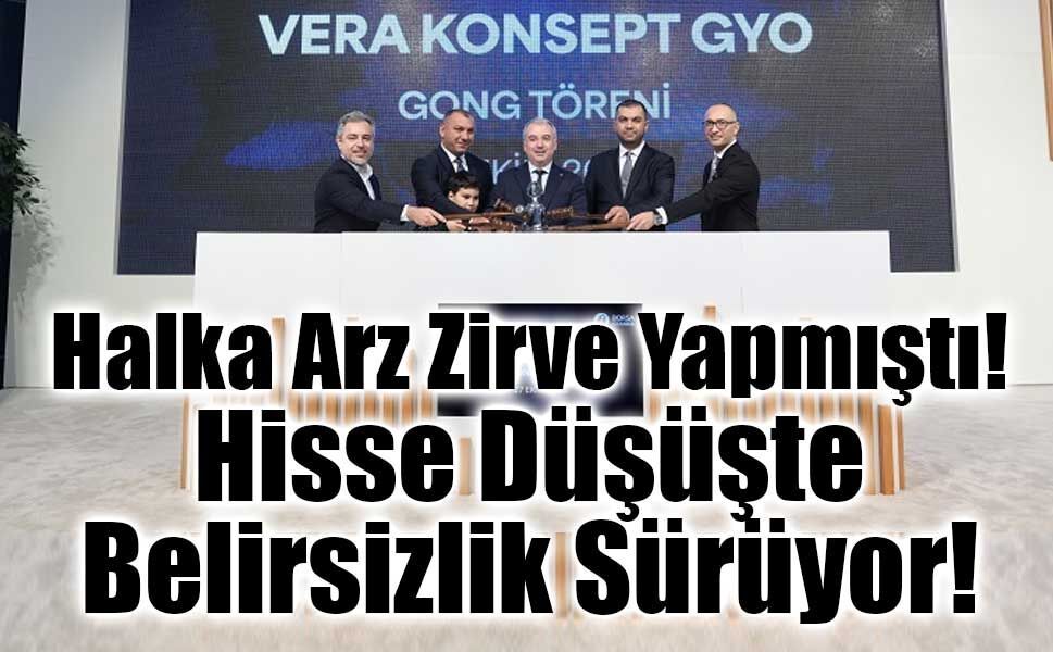 Vera GYO’da Belirsizlik Sürüyor: Hisse Düştü, AVM Projesi Bitmedi