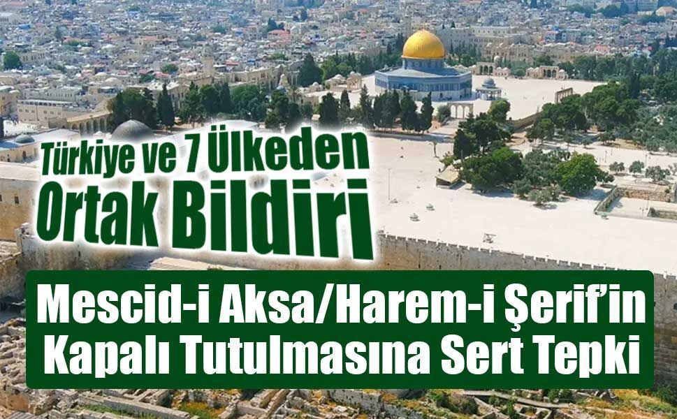 Sekiz Ülke İsrail’in Mescid-i Aksa Yasağını Kınadı