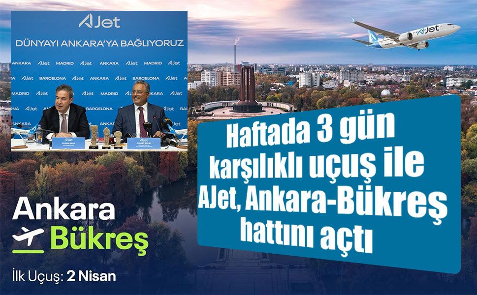 AJet, Ankara'yı dünya başkentlerine bağlamaya devam ediyor