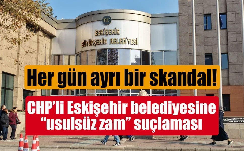 Su faturasına 'usulsüz' zam iddiası Eskişehir'de ortalığı karıştırdı!