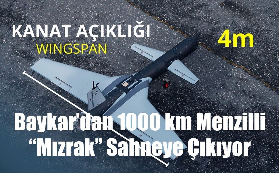Baykar’dan 1000 km Menzilli Yeni Sistem: “Mızrak” SAHA 2026’da İlk Kez Tanıtılacak