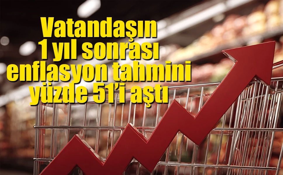 Enflasyon beklentisi yükseldi: 12 ay sonrası için yüzde 51,56