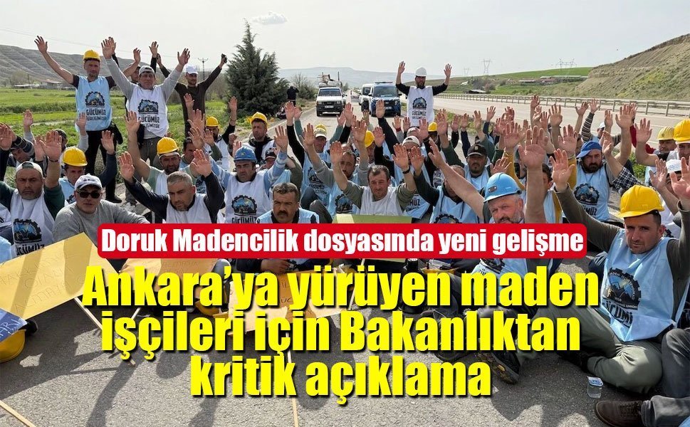 Bakanlıktan maaşlarını alamayan maden işçileriyle ilgili açıklama