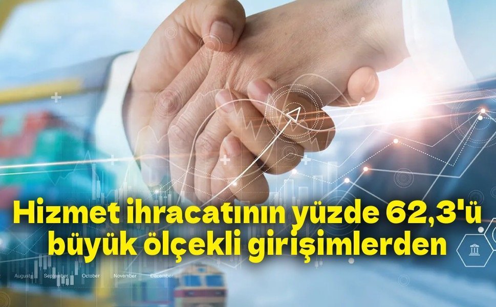 Hizmet ihracatının yüzde 62,3'ünü büyük ölçekli girişimler yaptı