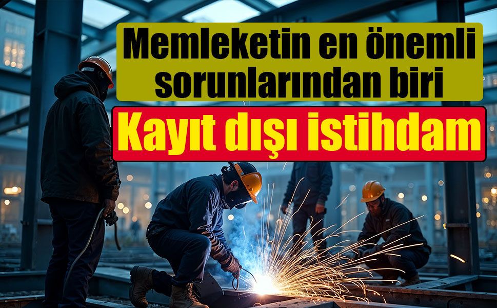 Kayıt dışı istihdam, ülkemizin en önemli sorunları arasında yer alıyor
