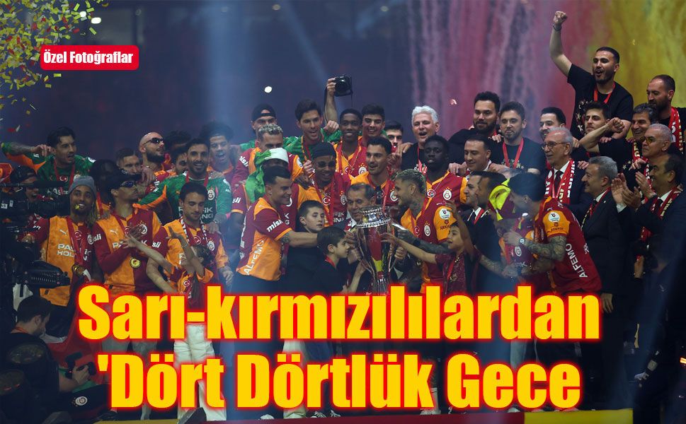Trendyol Süper Lig şampiyonu Galatasaray, stadyumda düzenlenen törenle kupasını aldı