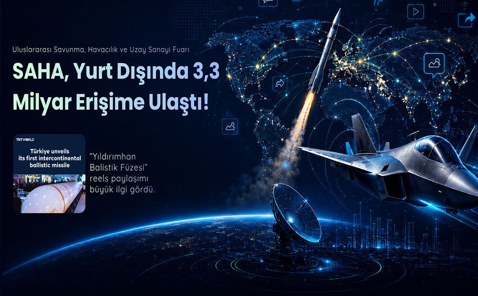 SAHA, Yurt Dışında 3,3 Milyar Erişime Ulaştı!