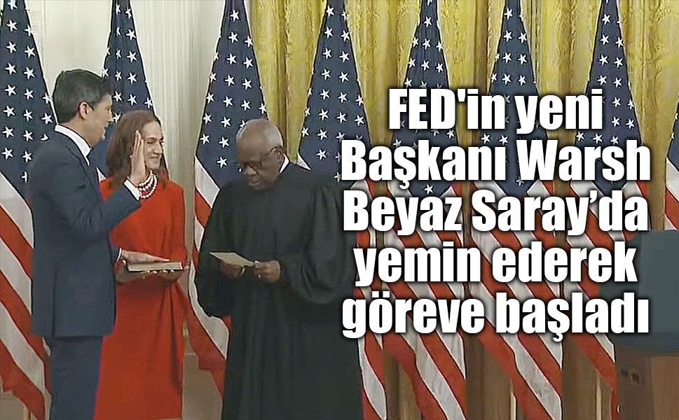 FED'in yeni Başkanı Warsh Beyaz Saray’da yemin ederek göreve başladı