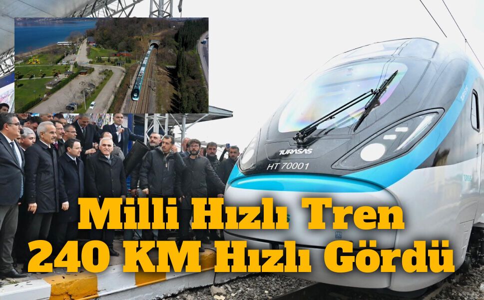 Raylarda Yerli Güç: Milli Elektrikli Hızlı Tren 240 KM Hızı Gördü