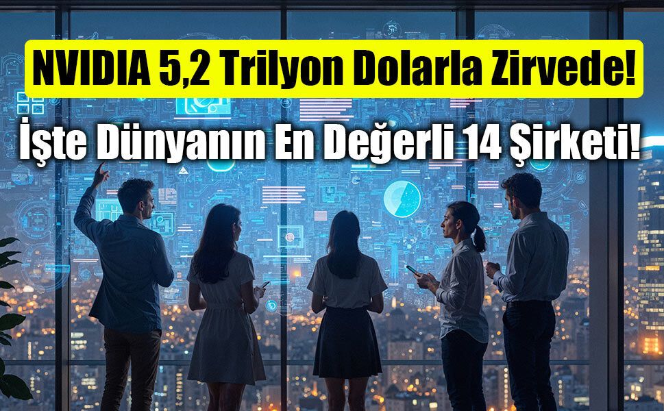 Yapay Zeka Çılgınlığı Trilyon Dolarlık Kulübü Salladı! İşte Dünyanın En Büyük 14 Şirketi