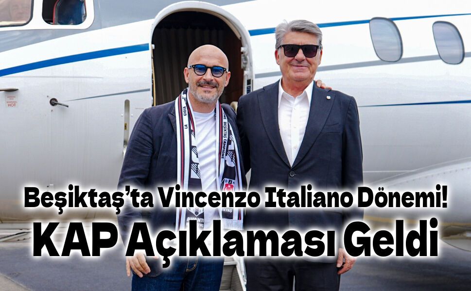 Beşiktaş’ta Vincenzo Italiano Dönemi! KAP Açıklaması Geldi
