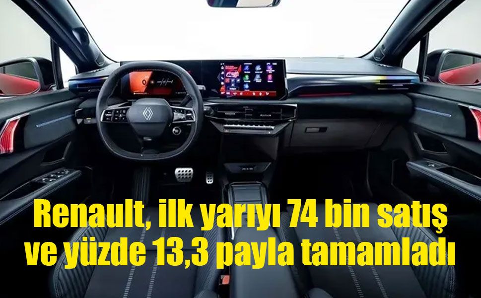 Renault, yılın ilk yarısında 74 bin satış barajını aştı