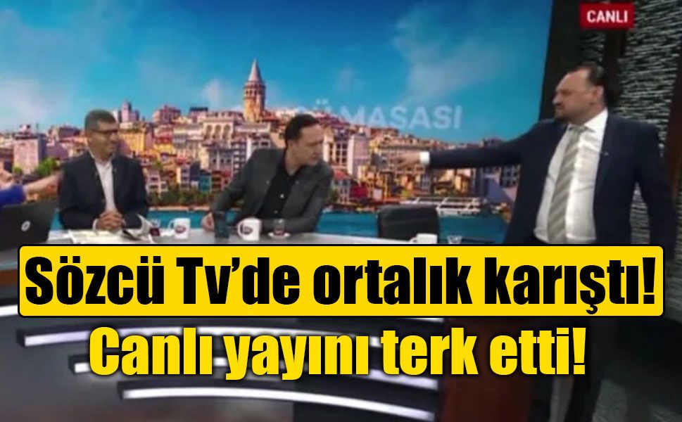 Sözcü Canlı Yayınında Gerilim: Hakaretler Havada Uçuştu, Can Özçelik Stüdyoyu Terk Etti!