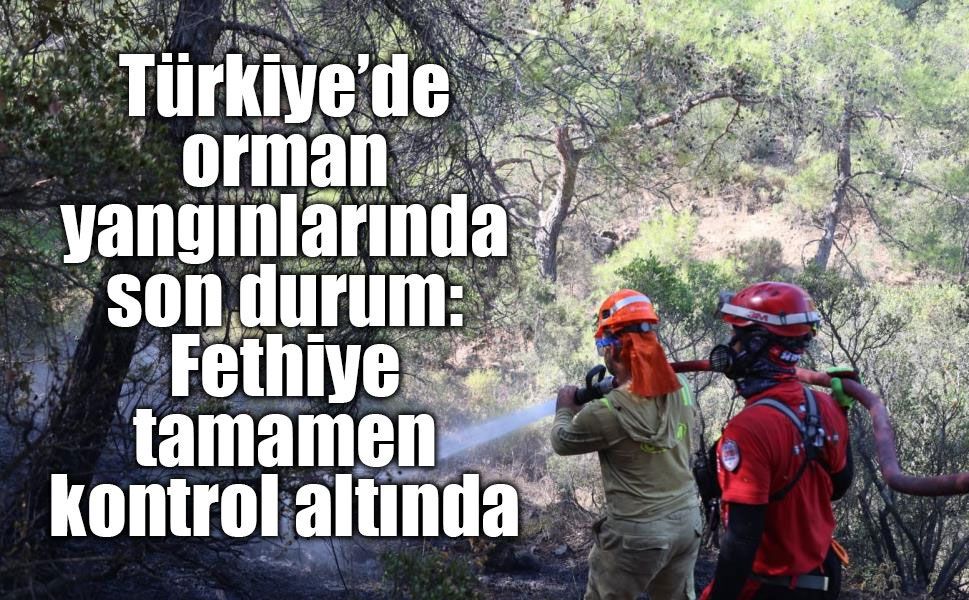 Fethiye’deki orman yangını tamamen kontrol altına alındı
