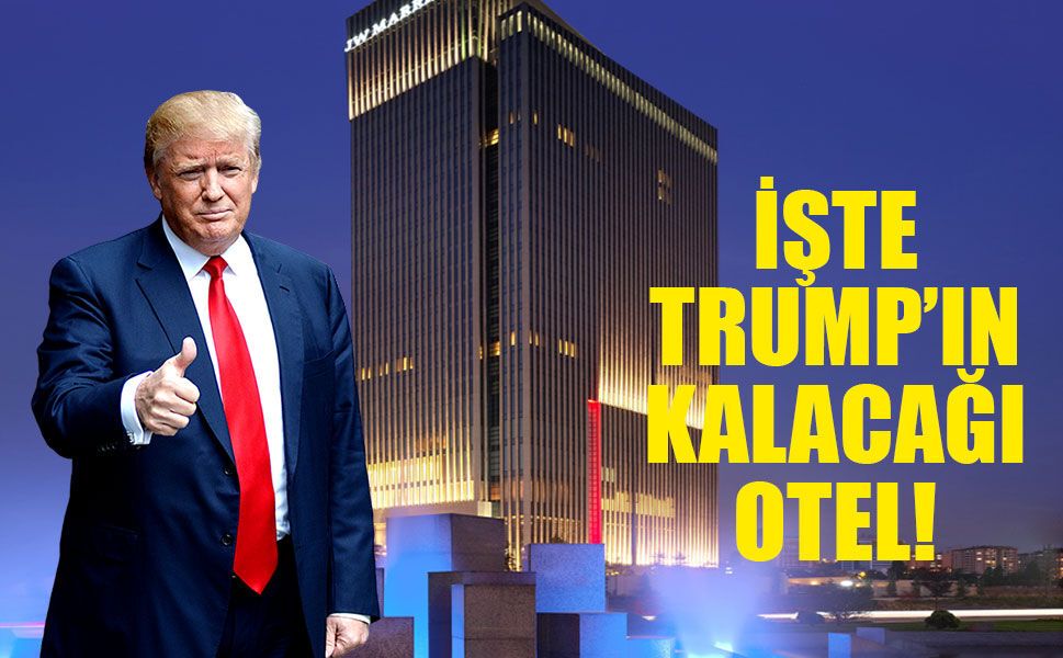 Trump'ın kalacağı otelin etrafında kuş uçurtulmuyor!