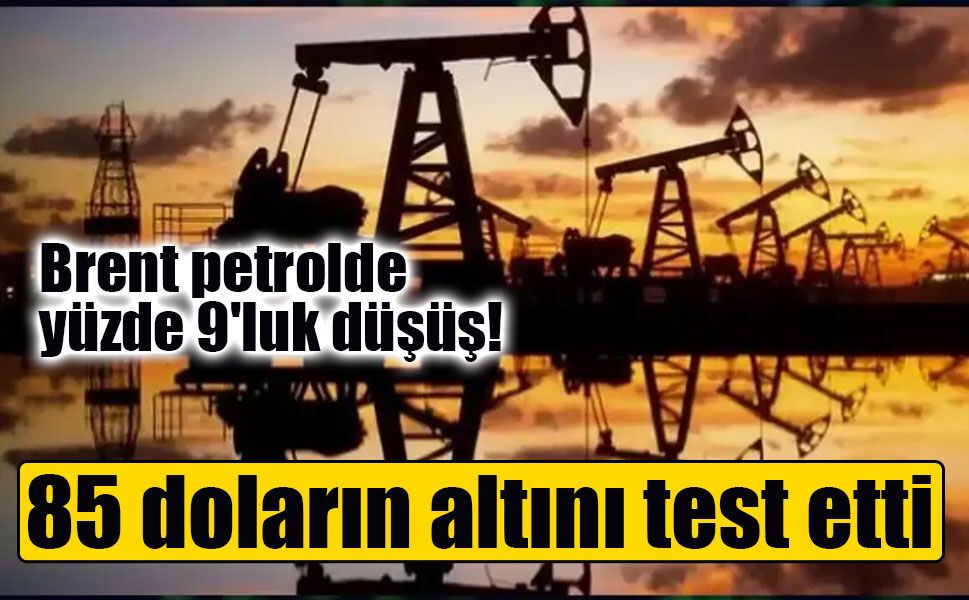 Brent petrolde sert geri çekilme: Diplomasi umudu fiyatları aşağı çekti