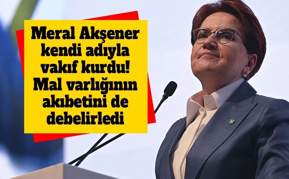 Akşener'in sessiz hazırlığı ortaya çıktı: 5 milyon TL sermayeli vakıf kuruldu