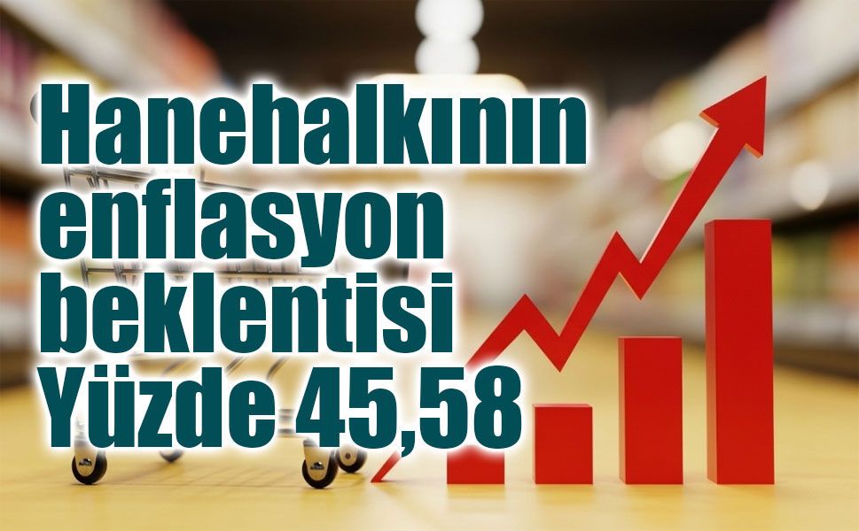 Hanehalkının enflasyon beklentisi yükseldi: Yüzde 45,58’e çıktı
