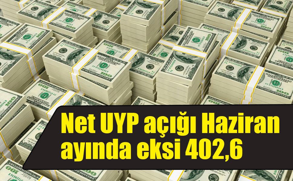 Net UYP açığı Haziran ayında eksi 402,6 milyar dolar oldu