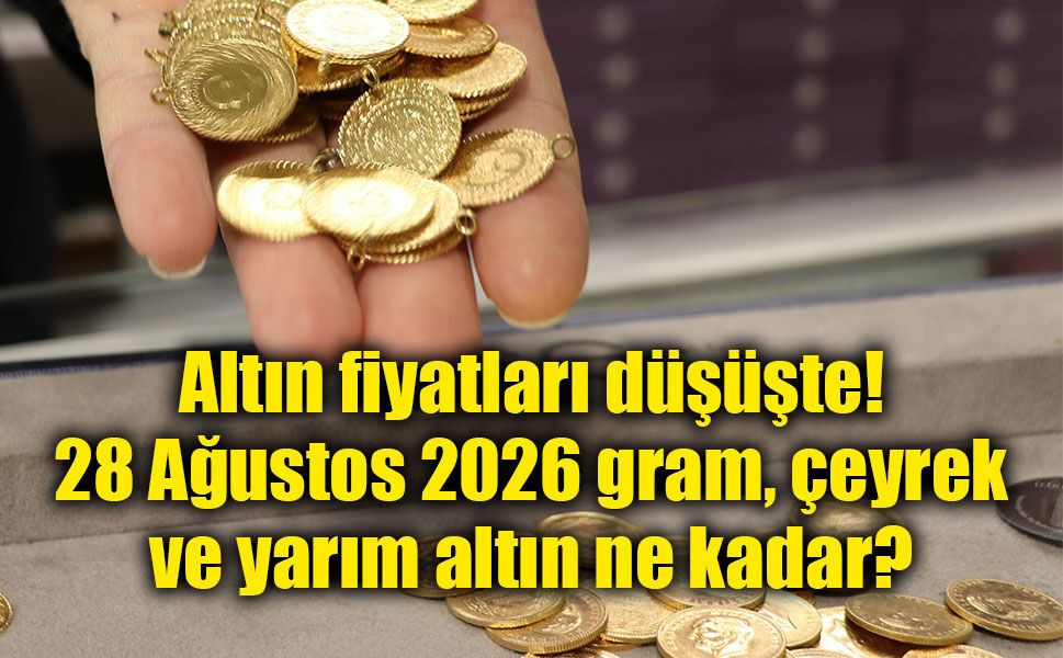 Altında haftanın son gününde düşüş! Gram, çeyrek ve yarım altın ne kadar oldu?