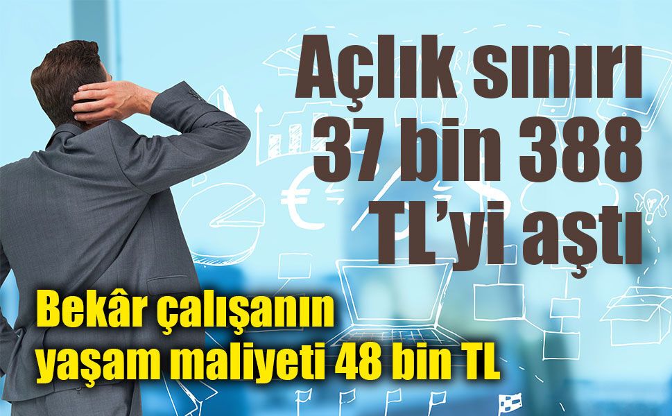 Geçim maliyeti yükseliyor: Açlık sınırı 37 bin 388 TL’yi aştı