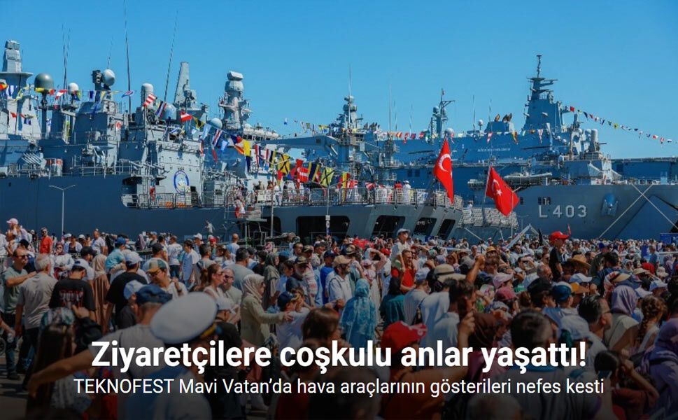 TEKNOFEST Mavi Vatan’da hava araçlarının gösterileri nefes kesti