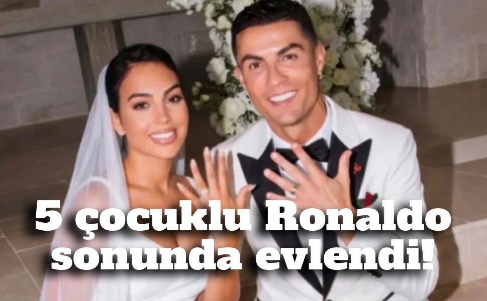 Ronaldo ve Georgina gizlice evlendi! Düğünden sadece tek kare paylaşıldı