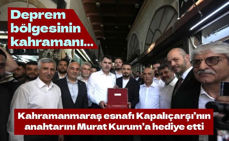 Kapalıçarşı esnafından Bakan Kurum’a anlamlı jest: “Devletin gücünü yanımızda hissettik”