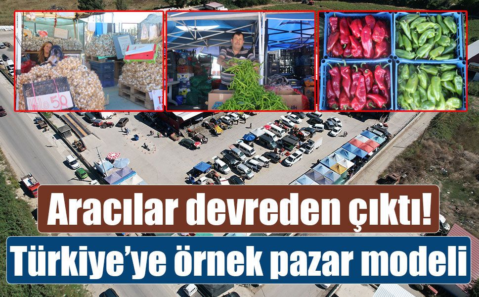 Tarladan toplanan ürünler dakikalar içinde tezgahta tüketiciyle buluşuyor!