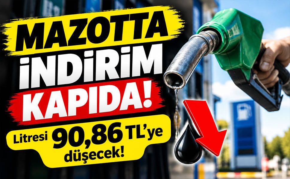 Akaryakıtta büyük indirim kapıda! Motorinin litresi 90,86 TL'ye düşecek
