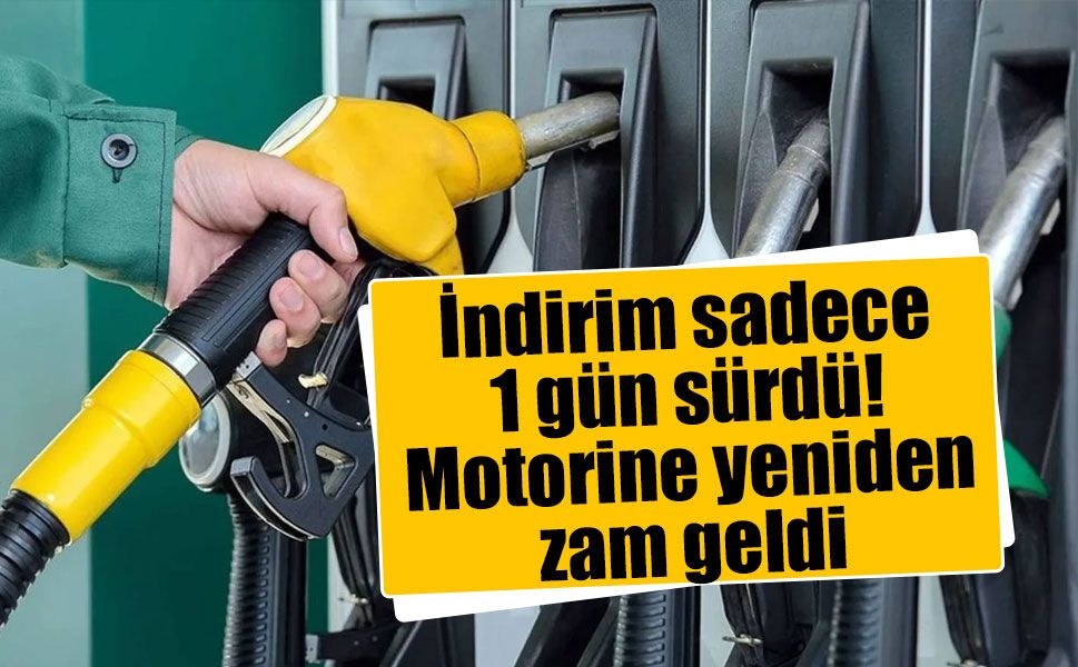 Akaryakıtta fiyatlar yeniden değişti: Motorine 2,60 TL zam geldi