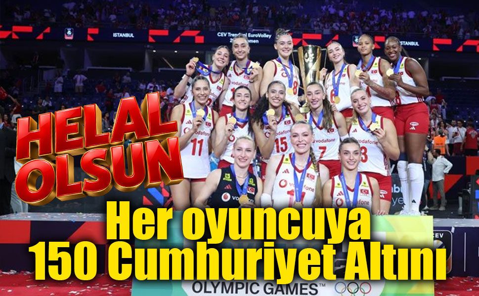 Avrupa şampiyonu olan Filenin Sultanları'nın alacağı primler belli oldu!