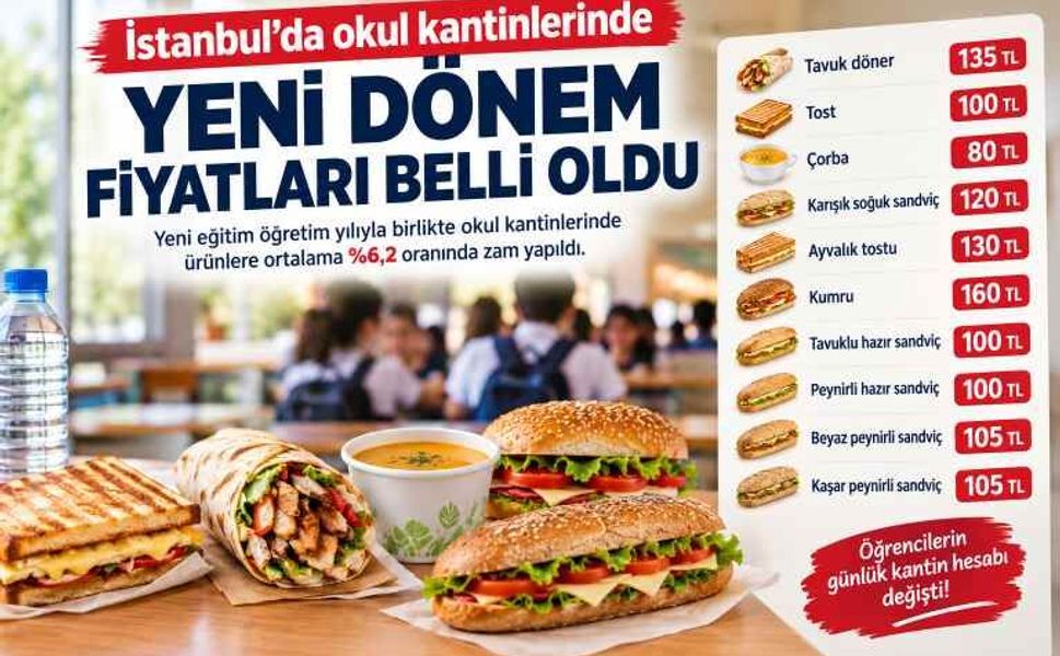 Okul kantinleri zamlandı! İşte öğrencilerin ödeyeceği yeni fiyatlar