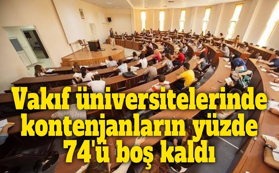 YKS ek yerleştirme sonuçları açıklandı: Vakıf üniversitelerinde kontenjanların yüzde 74'ü boş kaldı