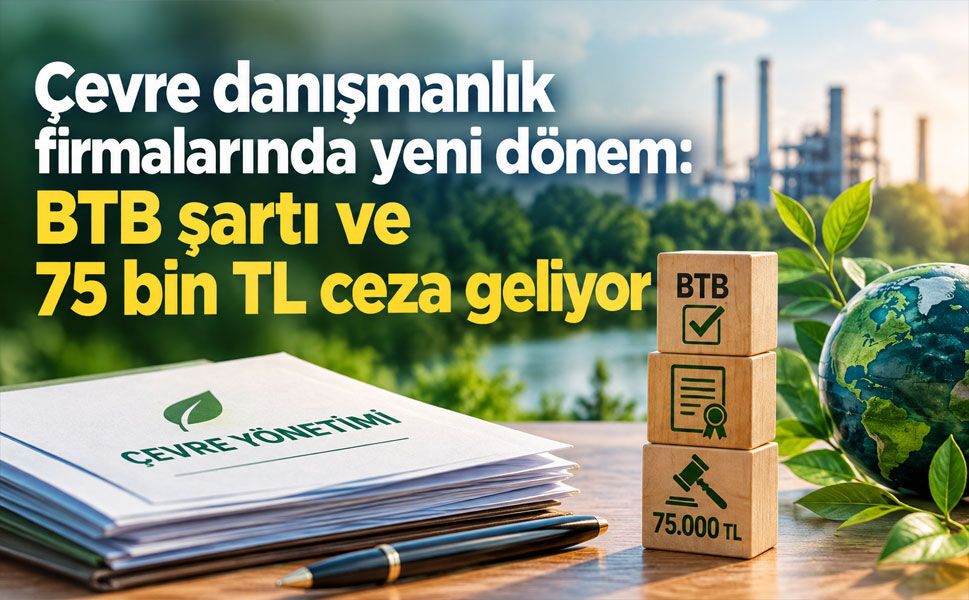 Çevre danışmanlık firmalarına BTB şartı: Yeni dönemin kuralları belli oldu