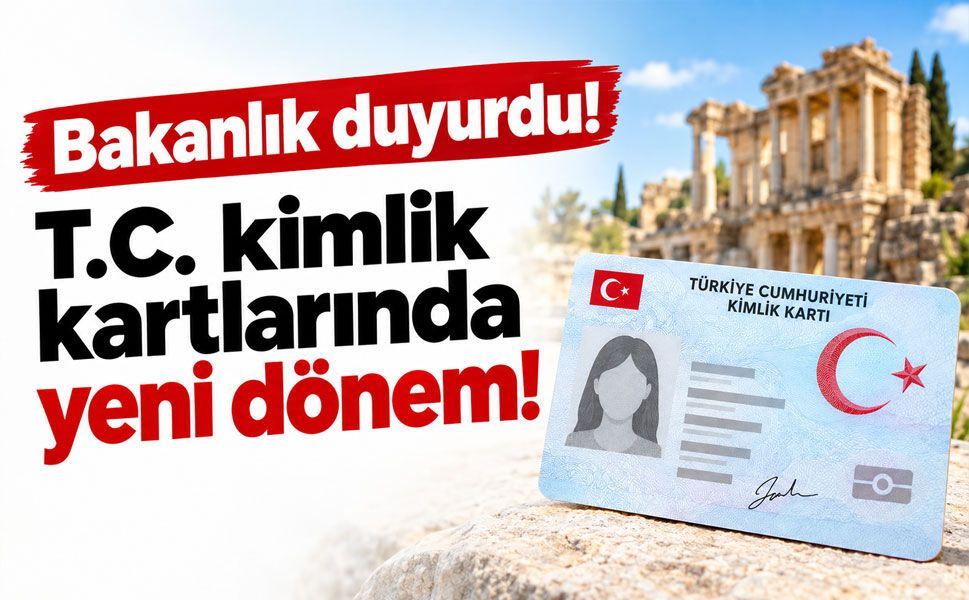 T.C. kimlik kartlarında yeni dönem!