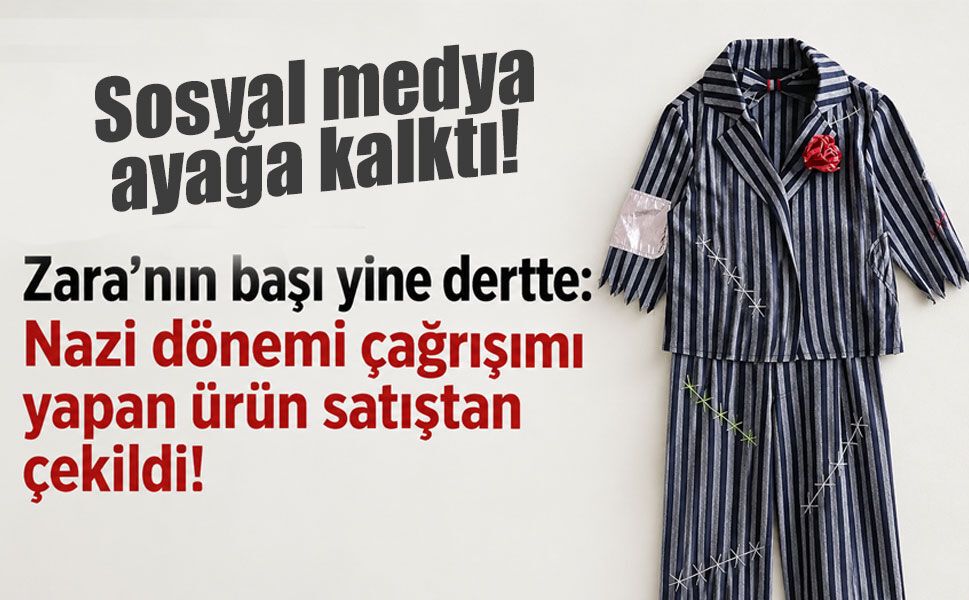 Zara’ya Nazi kampı üniforması tepkisi! Çocuk kostümü satıştan çekildi