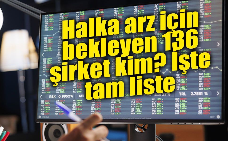 Halka arz için bekleyen 136 şirket kim?