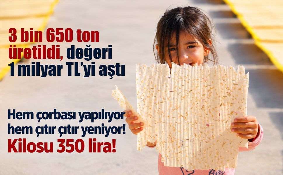 Hem çorbası yapılıyor hem çıtır çıtır yeniyor! Maraş tarhanasının kilosu 350 lira!