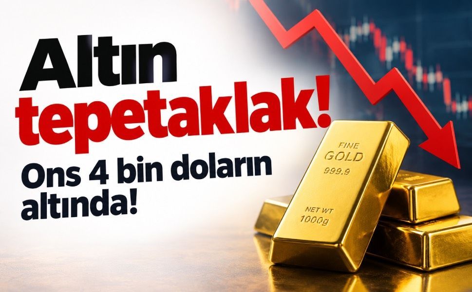 Altında sert düşüş! Ons 4 bin doların altını gördü, gram altında kritik eşik aşıldı