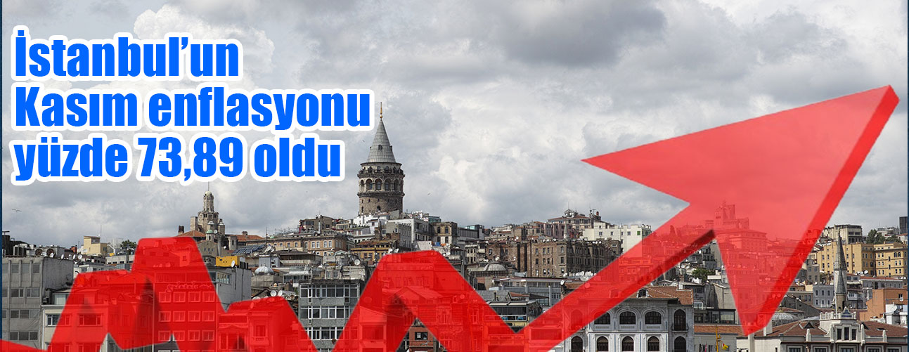 İstanbul’un Kasım enflasyonu yüzde 73,89 oldu